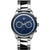 MVMT Herrenuhr Powerlane mit blauem Zifferblatt, Chronograph, Stahlband