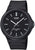 Montre pour homme : cadran noir, bracelet noir, logo Casio, Water Resist 50M