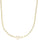 Collier doré avec pendentif perle et chaîne à maillons fins