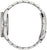 Boîtier de montre de plongée avec bracelet en métal et lunette moletée