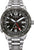 Montre automatique GMT pour homme avec cadran noir, bracelet en acier, date 7