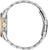 Seitenansicht Herrenarmbanduhr: silbernes Edelstahlgehäuse mit Krone und Gliedarmband