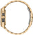 Herrenarmbanduhr mit roségoldfarbenem Edelstahlarmband und sichtbarer Krone