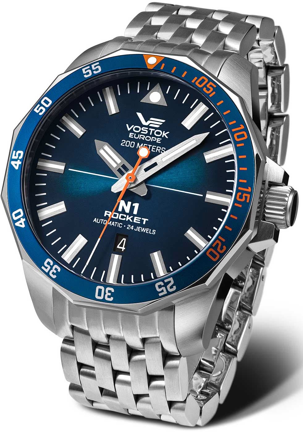 Montre Vostok Europe Rocket N1 NH35A-225A615B pour homme • 20 ATM • Verre de sécurité K1