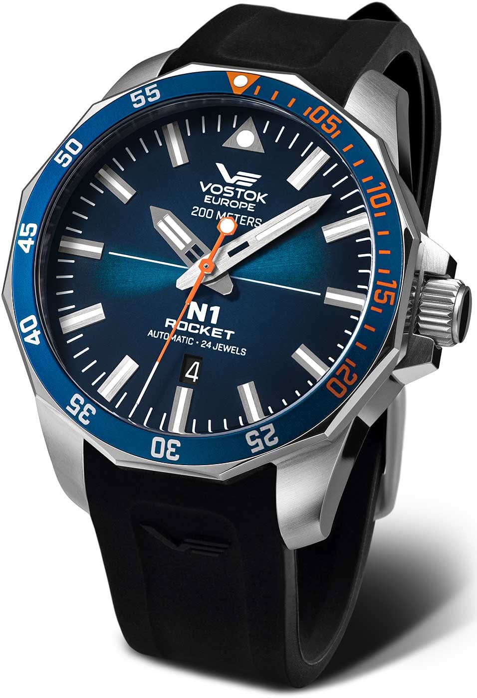 Bracelet pour homme avec cadran bleu, bracelet en silicone noir et boîtier en acier inoxydable