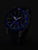 Montre de plongée pour homme de nuit avec index lumineux et lunette bleue