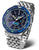 Montre Vostok Europe pour homme avec cadran bleu, bracelet en acier et aiguilles lumineuses