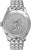 Montre avec fond de boîtier en acier inoxydable gravé et bracelet en métal