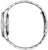Montre bracelet pour homme : vue latérale, boîtier et bracelet en acier inoxydable