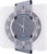 Horloge murale JVD 37x31x5,2 cm bois, verre • Mouvement à quartz silencieux • Design moderne