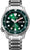 Montre Citizen Promaster pour homme avec cadran vert, bracelet en métal et date