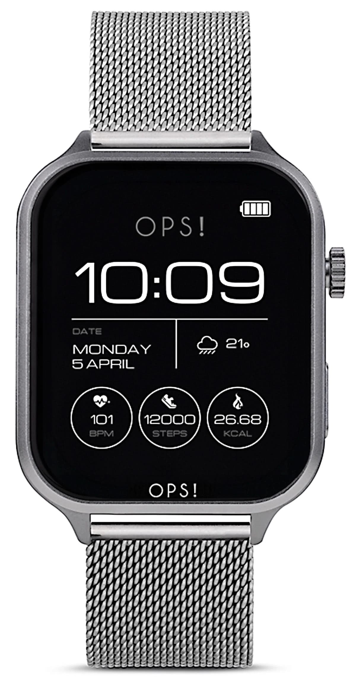 OPS! SMART Call Max OPSSW-44 Montre connectée unisexe • Écran Amoled • Fonction téléphone