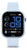 Montre connectée unisexe avec bracelet en silicone clair et écran AMOLED rond