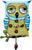 Allen Designs Horloge Murale 30,5x17x5 cm Plastique • Avec Pendule • Mouvement à quartz silencieux