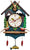 Horloge murale Allen Designs 38,1x22,86x7,62 cm plastique • Design artistique • Peint à la main
