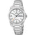 Festina Herrenuhr mit silberfarbenem Edelstahlarmband, weißem Zifferblatt, Datumsanzeige