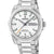 Festina Herrenuhr silberfarben, weißes Zifferblatt mit Indexen und Datumsanzeige MON 30