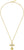Collier doré avec pendentif croix sur chaîne fine