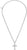 Collier argenté avec pendentif croix, chaîne à maillons fins et plaque de croix lisse