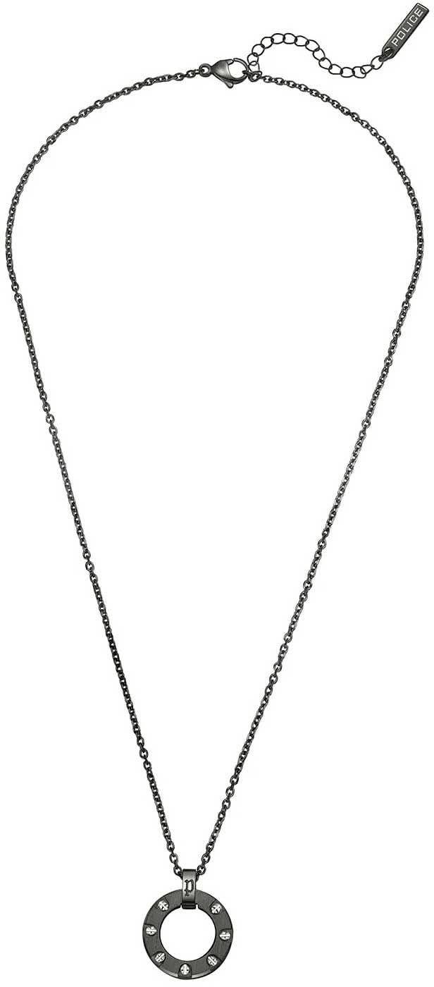 Collier GUNPORT avec pendentif rond - Modèle Police : PEAGN0035702