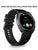 POLICE Smartwatch mit schwarzem Armband, Display zeigt eingehenden Anruf