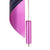 Pendule murale violet métallique avec tige fine et bordure de cadran colorée