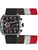 Herrenuhr-Set: Chronograph-Uhr mit schwarzem Textilband und Wechselarmbändern