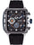 Police Herrenuhr mit schwarzem Silikonarmband und schwarzem Chronographenzifferblatt