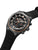 Herrenuhr Police mit schwarzem Armband, sichtbaren Drückern am Gehäuse, Chronographen- Zifferblatt