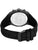 Herrenuhr-Rückseite von Police mit silbernem Gehäuseboden und schwarzem Silikonband