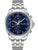 Police Herrenuhr mit Edelstahlarmband, blauem Zifferblatt und Chronograph-Optik
