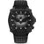 Police Herrenuhr: schwarze Analog-Uhr mit Batman-Zifferblatt, Textilband, limitiert