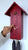 Rombach & Haas Classic SLM3-3 Horloge Murale Rouge • Mouvement Mécanique 8 Jours • Coucou Sculpté à la Main