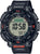 Montre homme avec affichage numérique Tough Solar, boîtier noir et bracelet textile noir