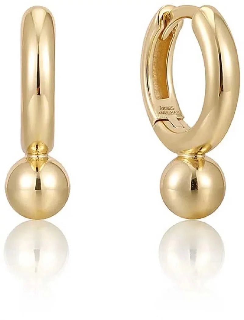 Créoles ANIA HAIE E045-02G avec pendentif boule