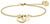 Collier Bering avec pendentif cœur, couronne en zircone et fine chaîne à maillons