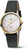 Boccia Montre Femme avec bracelet en cuir noir, boîtier rond et cadran argenté