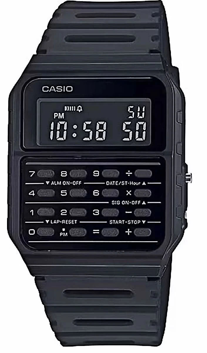 Casio Vintage CA-53WF-1BEF Montre • Design Rétro Iconique • Calculatrice 8 Chiffres