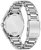 Fond de montre pour homme avec gravure en relief et bracelet à maillons en acier inoxydable