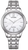 Montre élégante Citizen pour femme avec bracelet en acier inoxydable argenté et cadran blanc