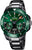 Montre Festina pour homme avec cadran vert, bracelet en métal noir et sous-cadrans chrono