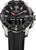 Bracelet de montre pour homme avec bague d'index, cadran noir et insert en titane