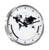 Horloge murale Hermle 30x30x5 cm métal • Mouvement à quartz • Fabriqué en Allemagne