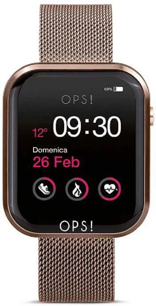 OPS ! Smart Call OPSSW-17 Montre connectée unisexe • Design italien • Appel Bluetooth