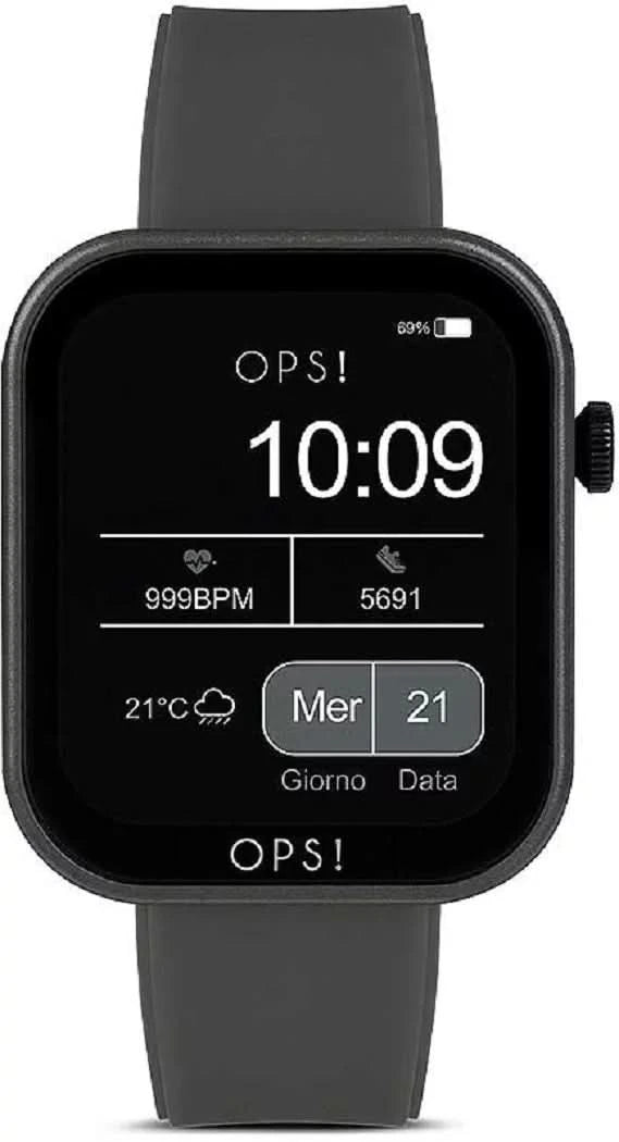 OPS ! Montre connectée unisexe Active Call OPSSW-30 • Fonctions d'appel et de fitness • Design italien