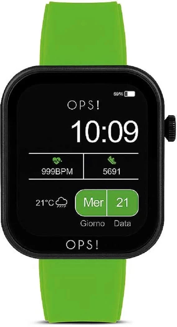 OPS! SMART Active Call OPSSW-33 Montre connectée unisexe • Esprit Pop • Fonctions d'appel et de fitness