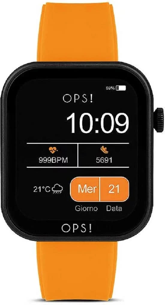 OPS! SMART ACTIVE CALL OPSSW-34 Montre connectée unisexe • Esprit Pop • Fonctions d'appel et de fitness