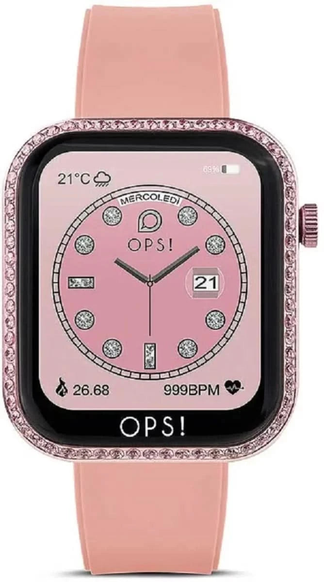 OPS! SMART Call OPSSW-41 Montre connectée unisexe • Design Pop Spirit • Fonctions téléphonie et fitness