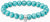 Bracelet Thomas Sabo modèle X0293-404-17-L19 avec pierres turquoise et passant rond pour charms