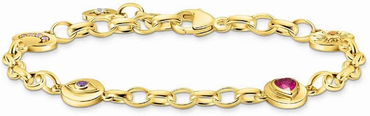 Bracelet jonc avec breloques - Thomas Sabo Modèle : A2138-995-7